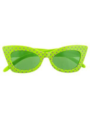 Brille 50er Jahre Rock'n Roll Grün