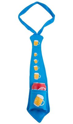 Krawatte mit Bierdosenhalter