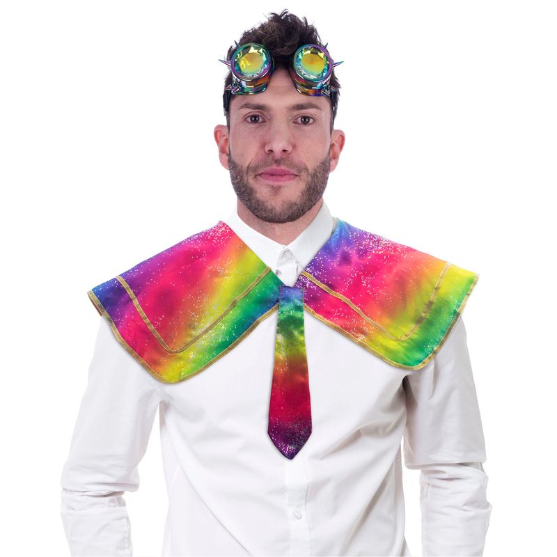 Regenbogen Kragen mit Krawatte