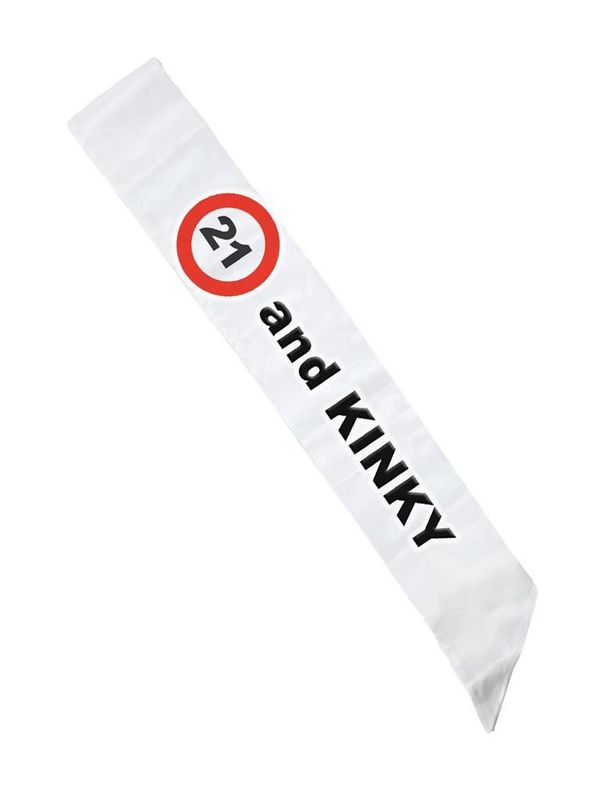 Schärpe Verkehrsschild 21 Jahre