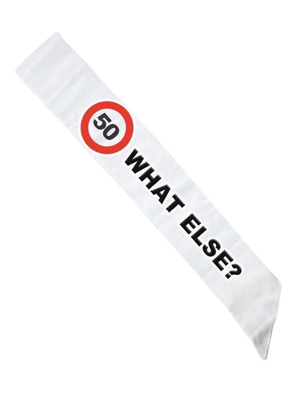 Schärpe Verkehrsschild 50 Jahre