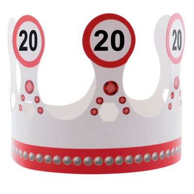 Papierkrone 20. Geburtstag Traffic