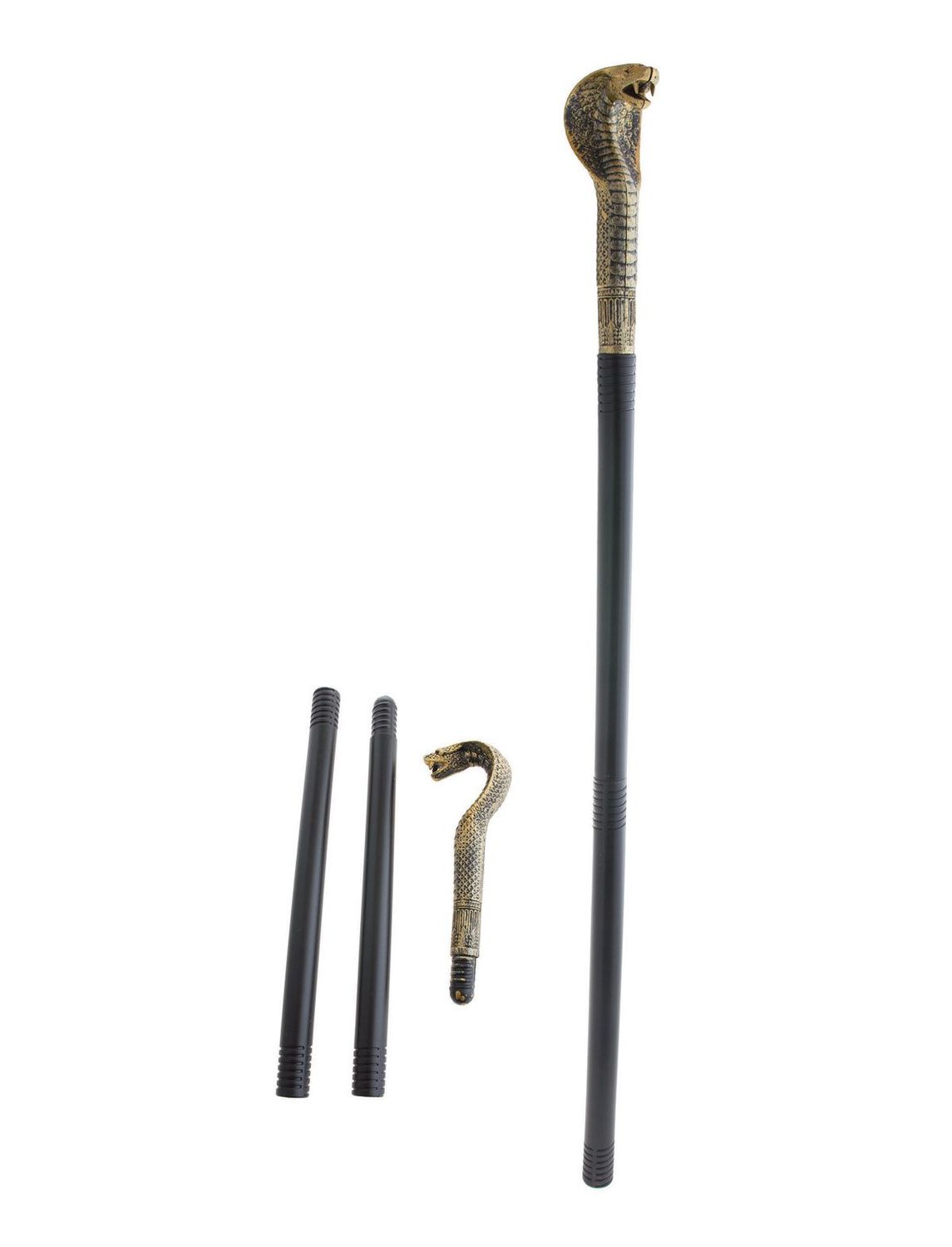 Wandelstok met slangenhoofd 82 cm