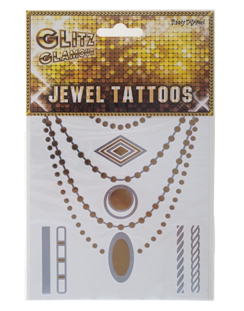 Schmuck Tattoos Gold/Silber