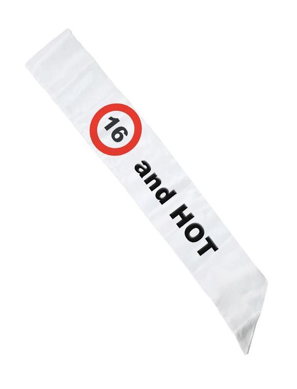 Schärpe Verkehrsschild 16 Jahre