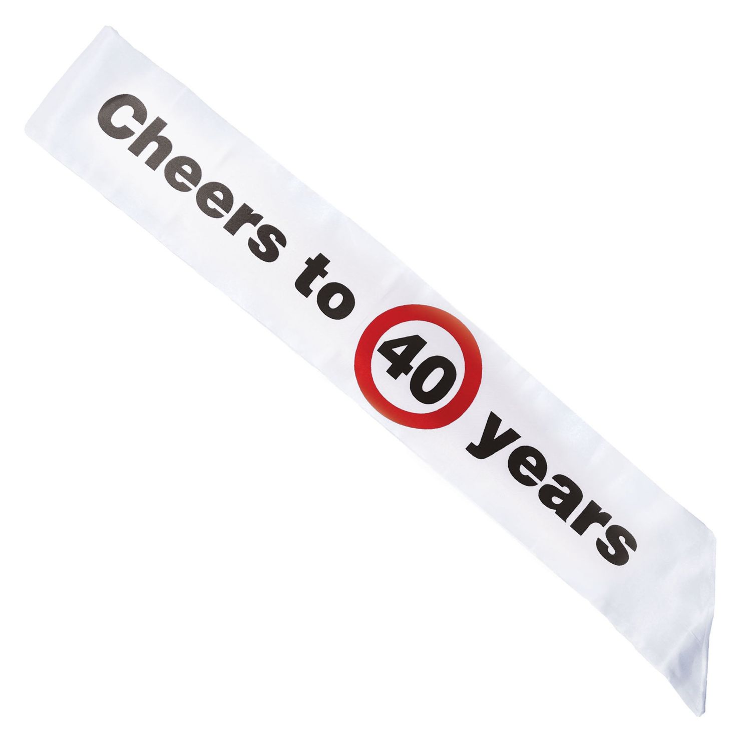 Schärpe Verkehrsschild 40 Jahre