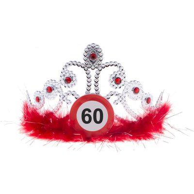 Tiara 60. Geburtstag mit Marabou