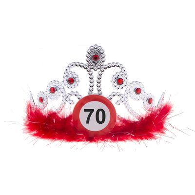 Tiara 70. Geburtstag mit Marabou