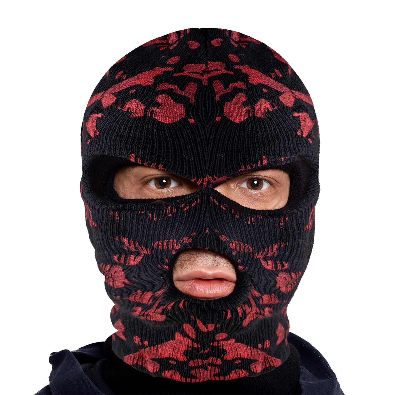 Sturmhaube Schwarz mit Blut Sturmhaube Schwarz mit Blut