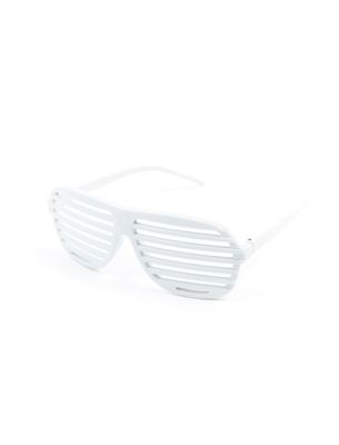 Brille Lamellen Weiß