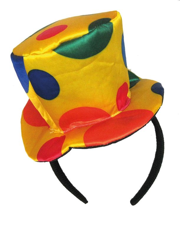 Haarreif mit Mini-Hut Clown