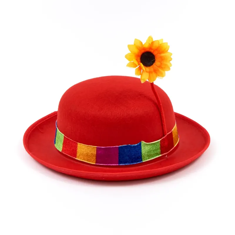 Clownhut Charly mit Blume