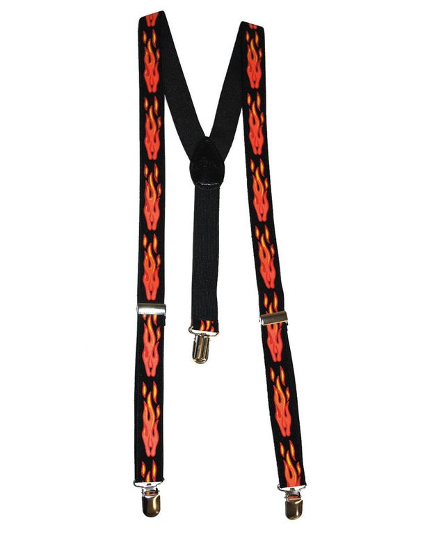 Hosenträger Flammen