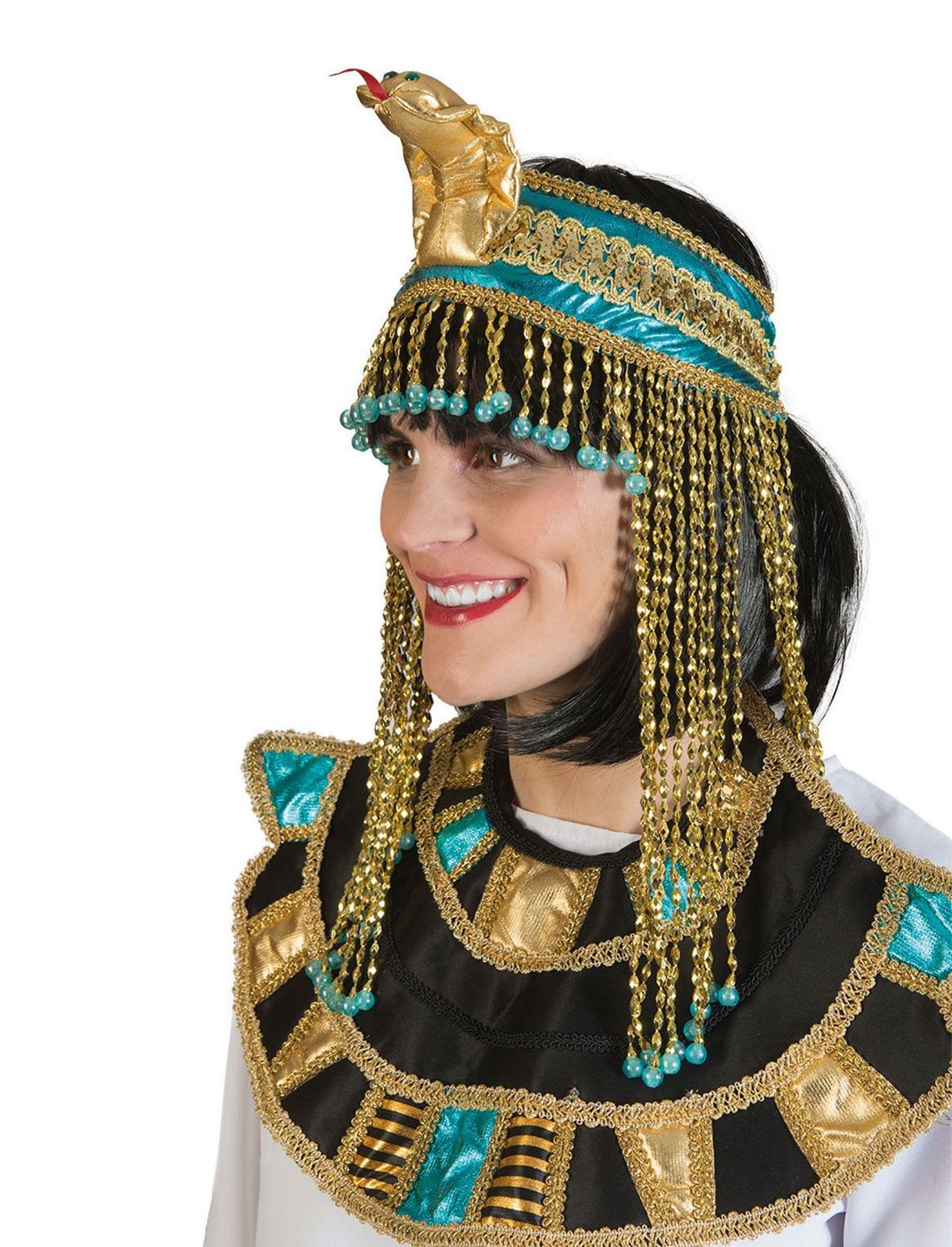 Hoofdtooi Cleopatra met parels Hoofdtooi Cleopatra met parels