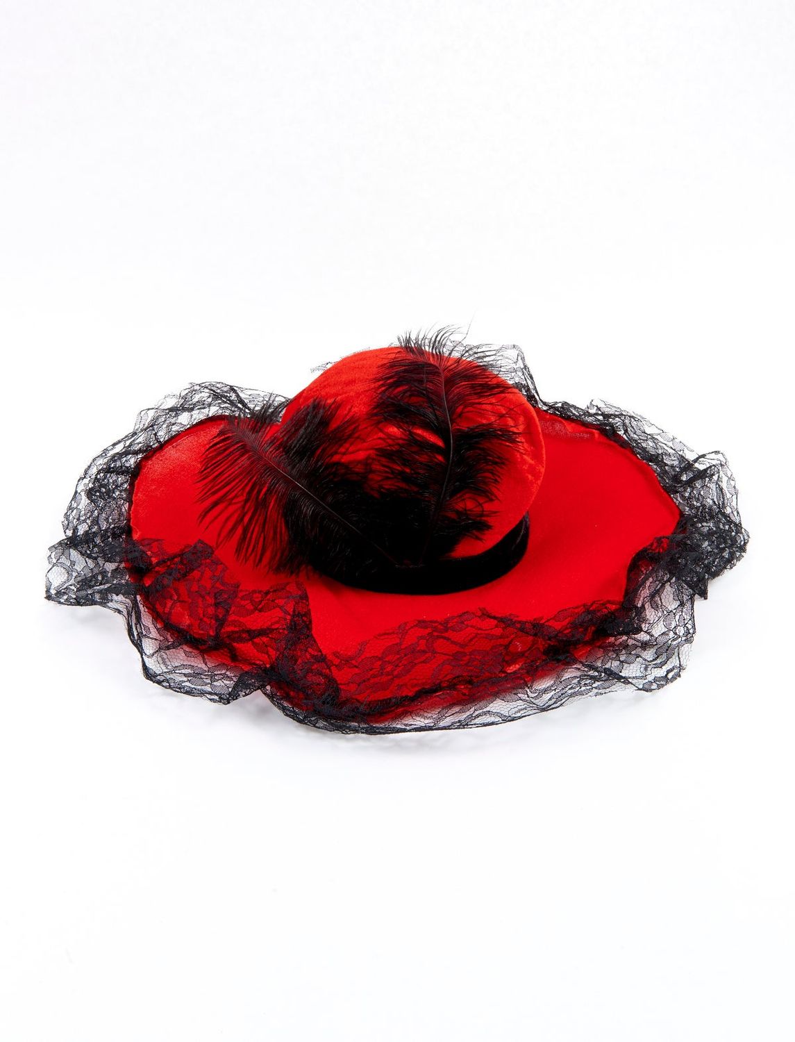 Hoed Lolita Rood/Zwart Hoed Lolita Rood/Zwart