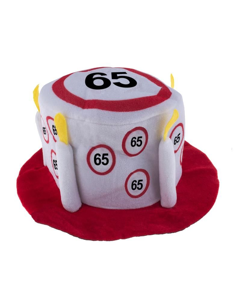 Zylinder Verkehrsschild 65. Geburtstag