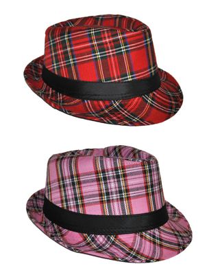 Hut Kariert 2 Farben