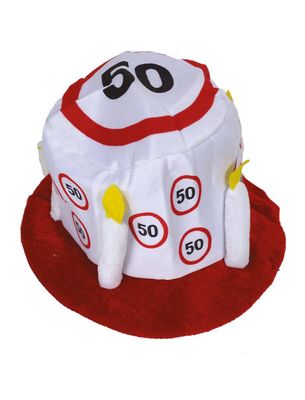 Zylinder Verkehrsschild 50. Geburtstag