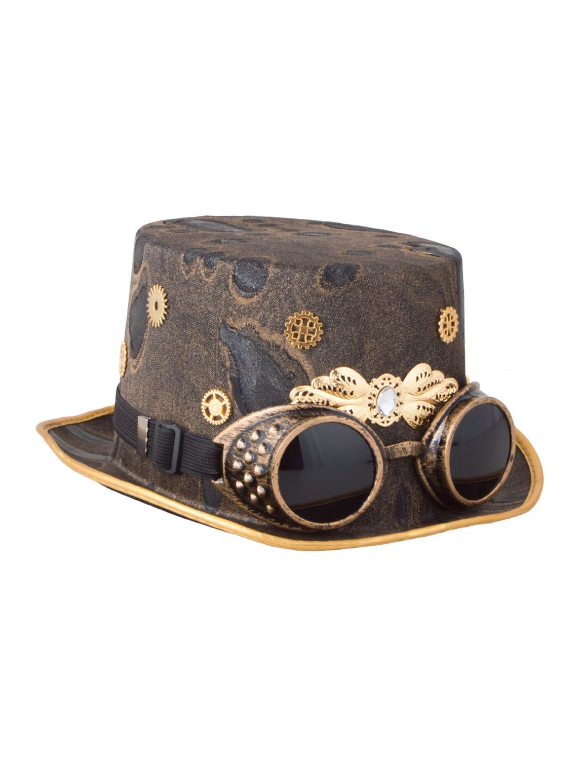 Steampunk Zylinder mit Brille Steampunk Zylinder mit Brille