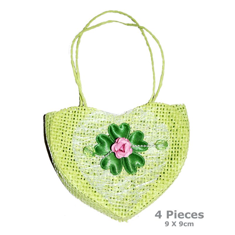 Herz Handtasche Set 4 tlg. Grün