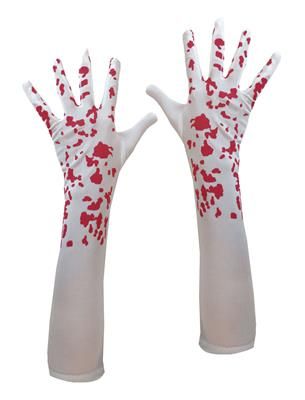 Handschuhe lang mit Blut
