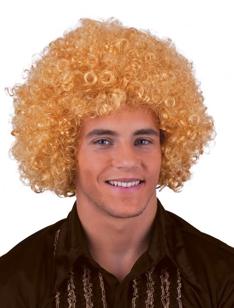 Perücke Afro Disco Blond Perücke Afro Disco Blond