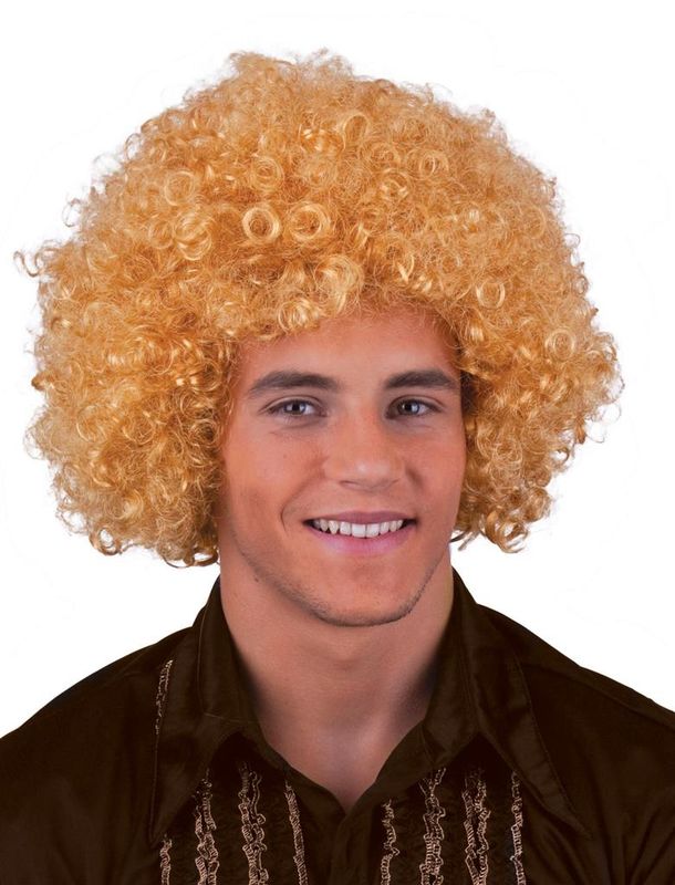 Perücke Afro Disco Blond