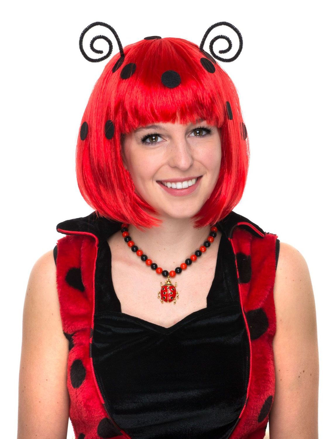 Pruik lieveheersbeestje Pruik lieveheersbeestje
