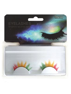 Wimpern Rot/Gelb/Grün