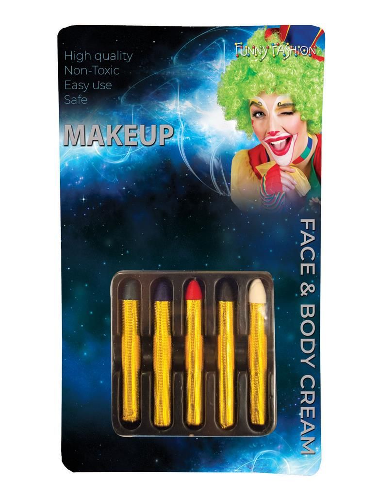 Set Make-up potloden 5 kleuren