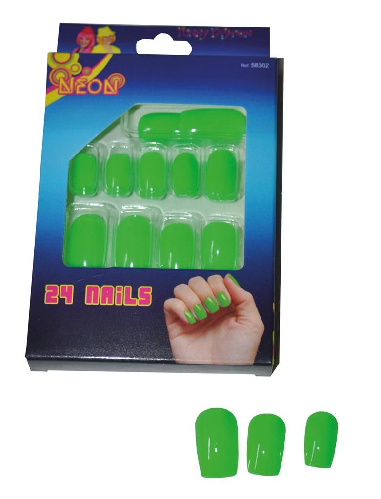 Fingernägel Fluo Grün 24er-Pack Fingernägel Fluo Grün 24er-Pack