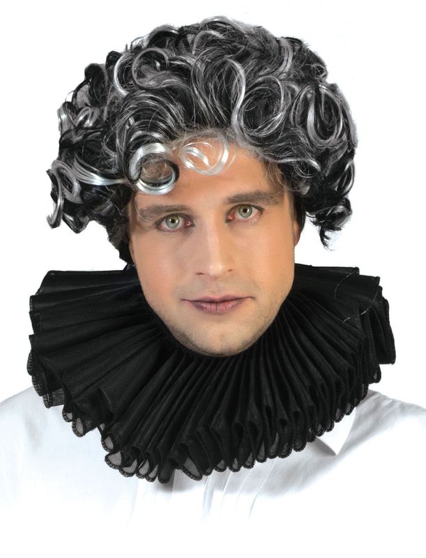 Halskragen Barock Schwarz