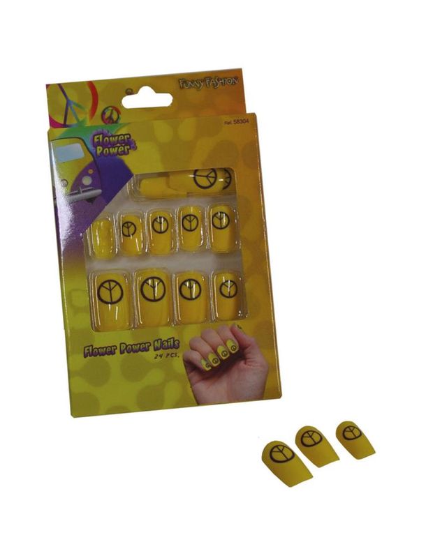 Fingernägel Peace 24er-Pack