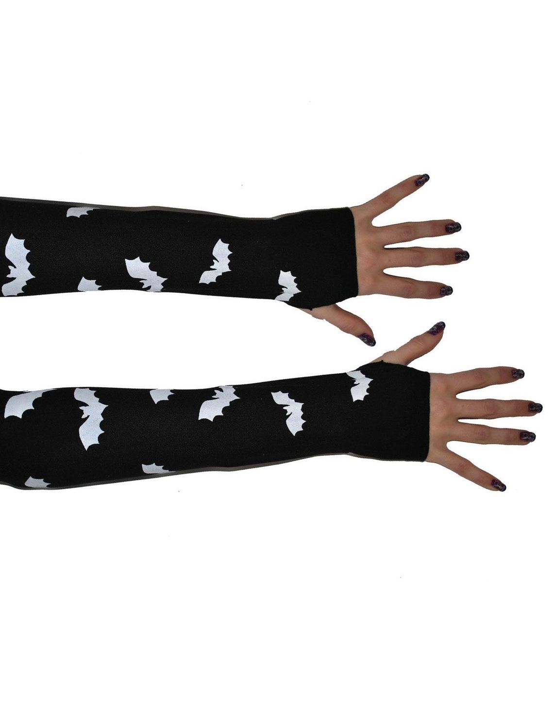 Handschuhe ohne fingern 35 cm Fledermaus