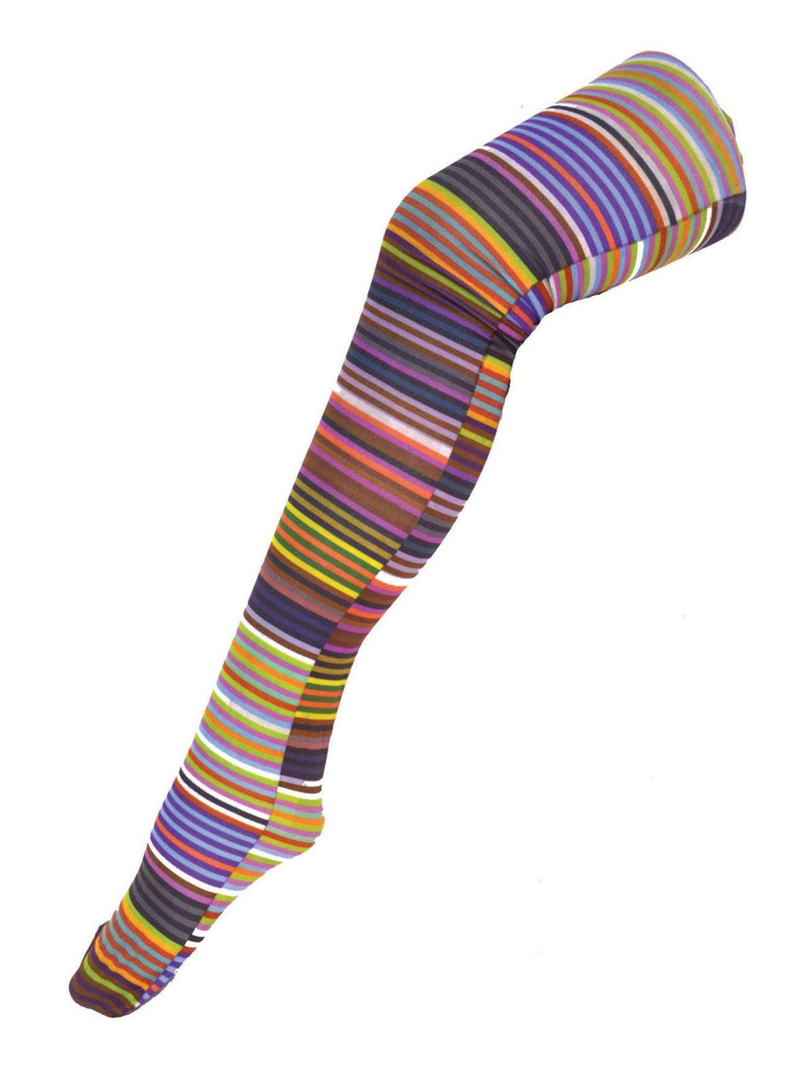 Bunte Strumpfhose mit Streifen