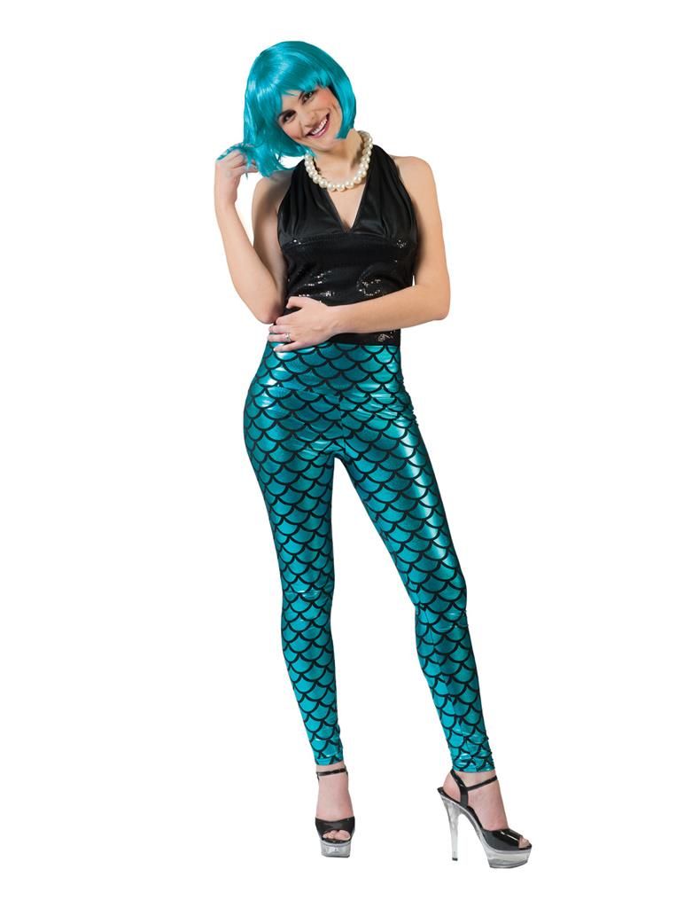 Leggings Meerjungfrau Blau Leggings Meerjungfrau Blau