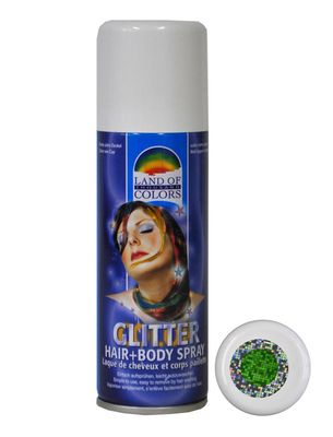 Glitzerspray Haar & Body 125ml Grün Glitzerspray Haar & Body 125ml Grün