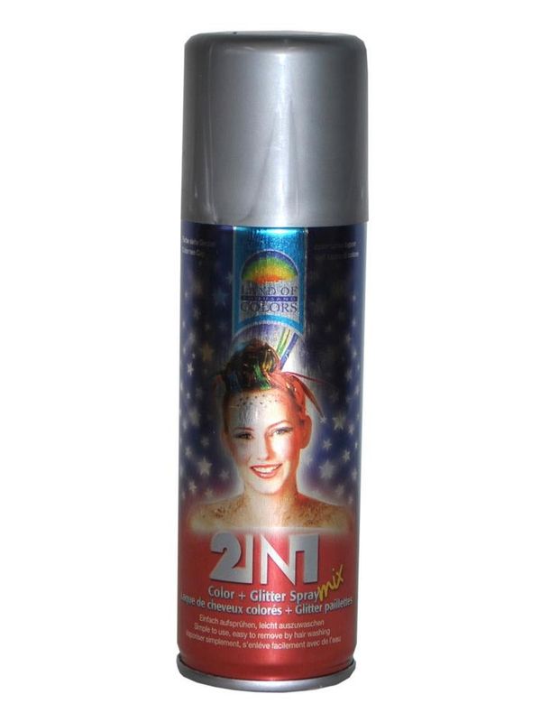 Glitzerspray Haar & Body 125ml Blau/Silber