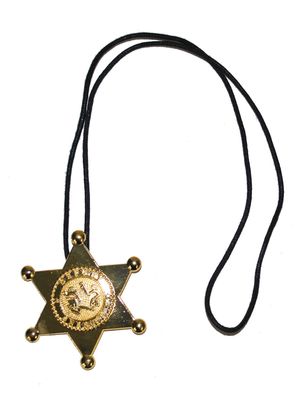 Halskette Sheriffstern Halskette Sheriffstern