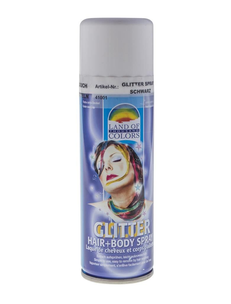 Glitzerspray Haar & Body 125ml Schwarz