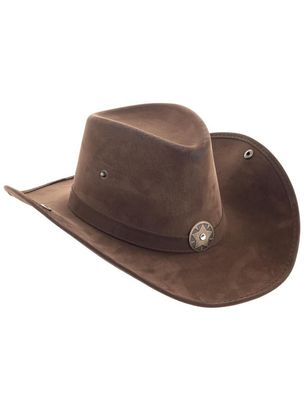 Cowboyhut Lederoptik mit Stern