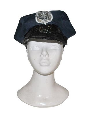 Polizeikappe Blau