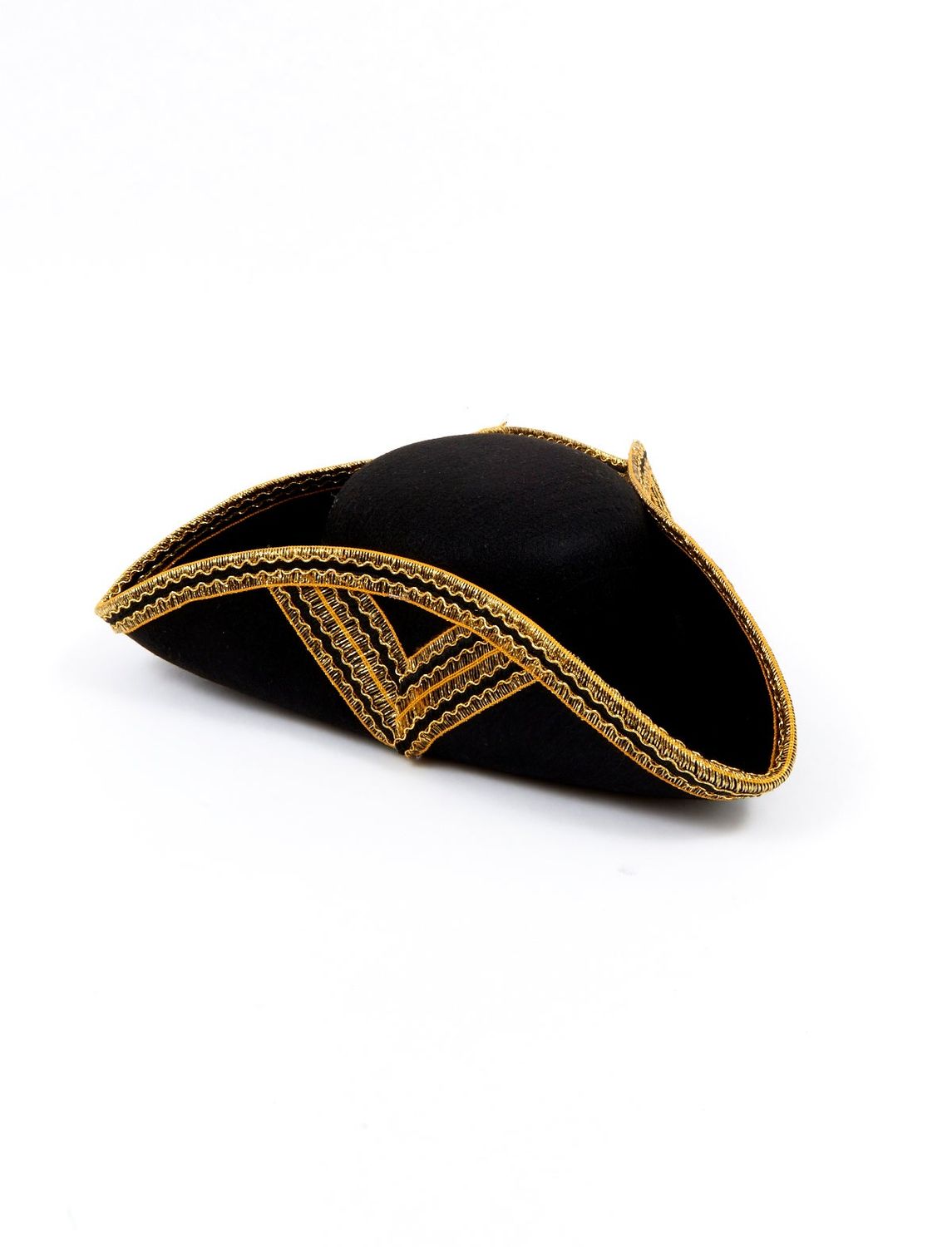 Dreispitz Luxus Schwarz/Gold