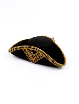 Dreispitz Luxus Schwarz/Gold