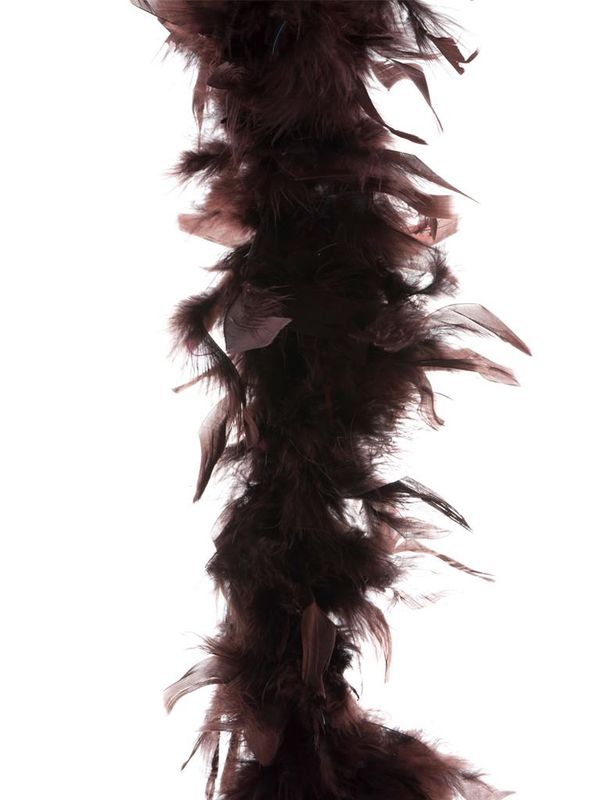 Federboa 2m Dunkelbraun 45gr