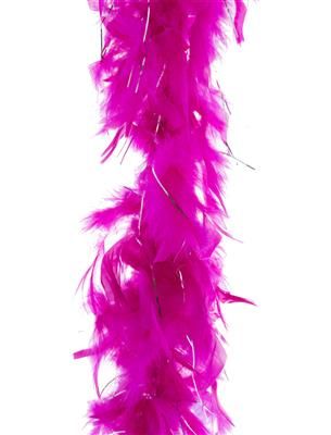 Federboa 2m mit Lametta Fuchsia/Silber 45gr