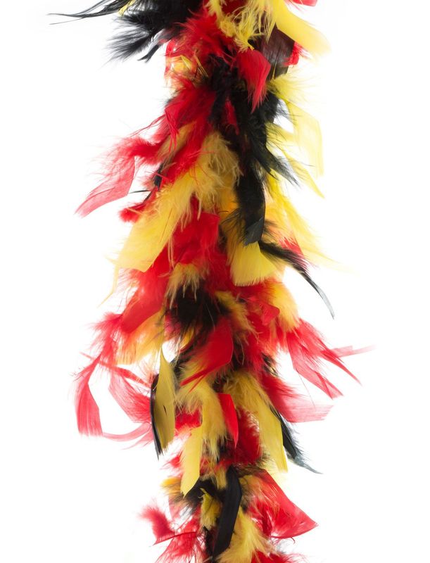 Federboa 2m Rot/Gelb/Schwarz 45gr