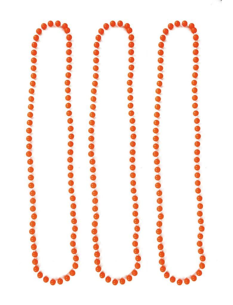 Perlenkette Neon Orange 3 Stk. Perlenkette Neon Orange 3 Stk.