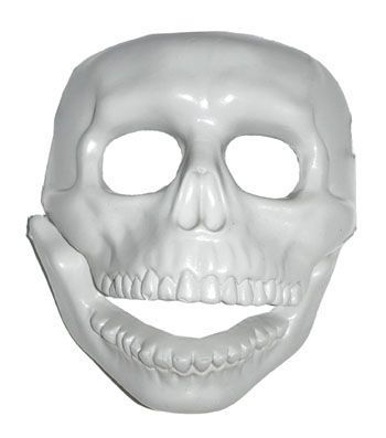 Totenkopf Maske weiß