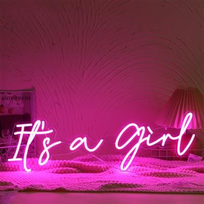 LED LED "It's a Girl" Neon Zeichen